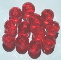 12 20mm Faceted Siam Acrylic Beads